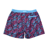 Pink Zambia Luca Mid Length Men's Swim Shorts