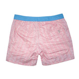 Our geometric 'Queensland' shorts in pink and white. The 'George' fit features our signature Thomas Royall blue waistband with a smart tailored fit.