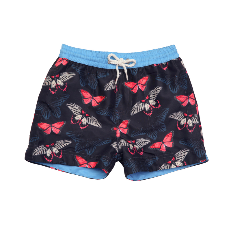 Midnight Butterfly Kid's Swim Shorts