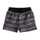 Black Label Treillage Luca Mid Length Mens Swim Shorts