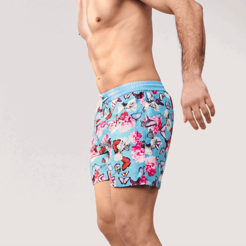 Botanical Butterfly Luca Swim Shorts | Thomas Royall | Designer Swimwear