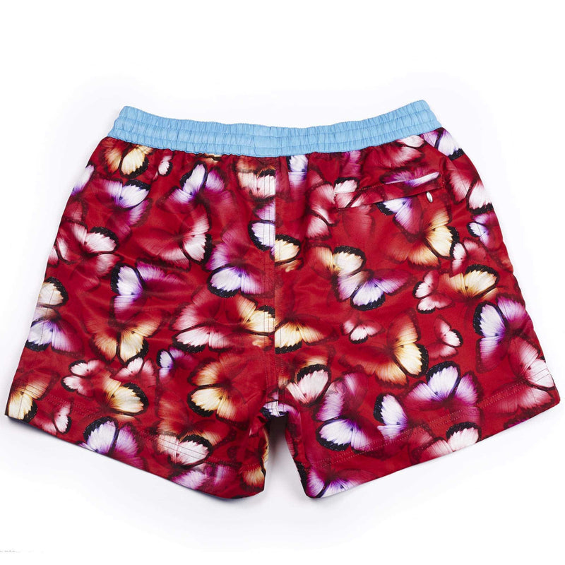 Our colourful 'Bali' shorts featuring a large scattered butterfly design. The 'Luca' fit features our signature Thomas Royall blue waistband with a relaxed day to night fit.