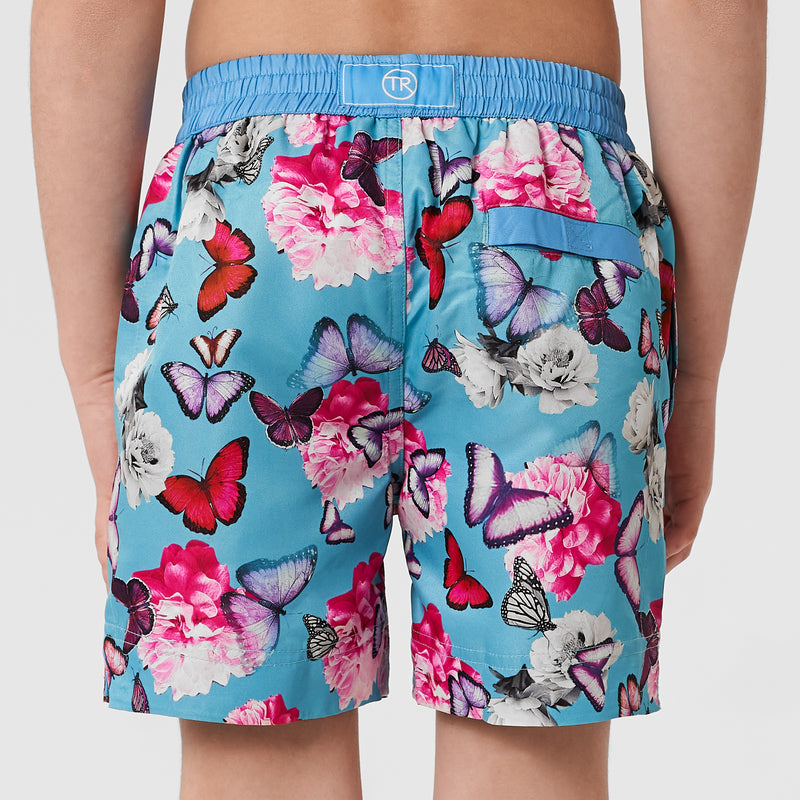 Botanical Butterfly Kids Swim Shorts