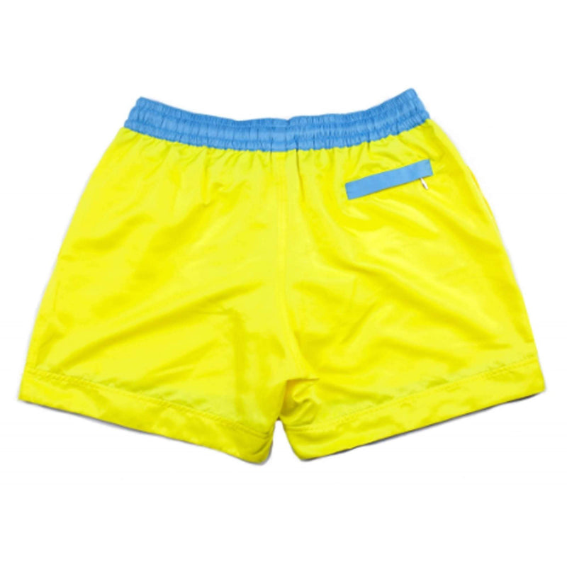 Our bold 'Pacha' shorts in a solid yellow colour. The 'Luca' fit features our signature Thomas Royall blue waistband with a relaxed day to night fit.