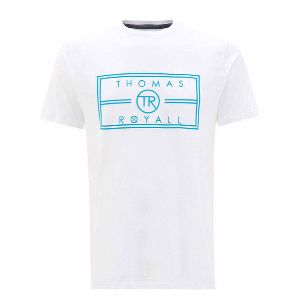 Our White TR logo T-shirt has been hand crafted from pure cotton for a comfortable and cool feel.