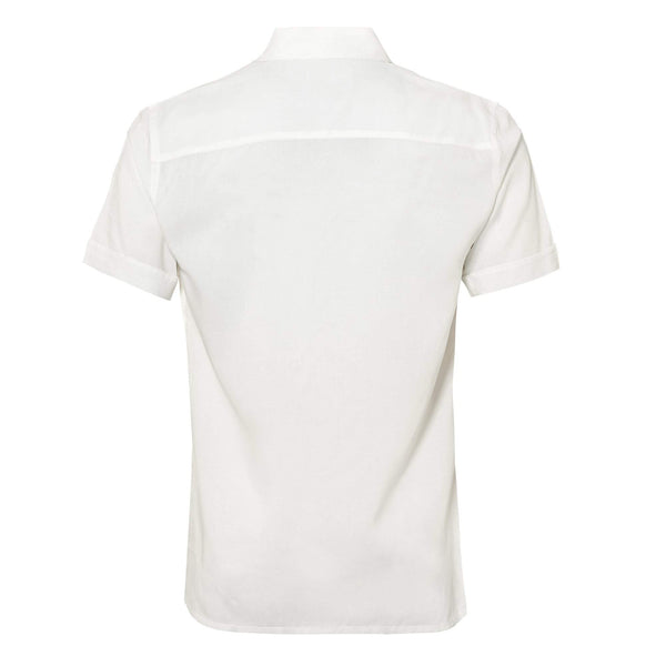 Plain' mens shirt in a smart white colour. Style this shirt with matching 'Black' shorts for both kids and adults.